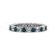 1 - Ellen 2.70 mm London Blue Topaz and Diamond Eternity Band 