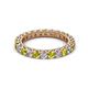 2 - Ellen 2.70 mm Yellow and White Diamond Eternity Band 