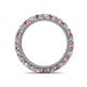 4 - Ellen 2.70 mm Pink Sapphire and Diamond Eternity Band 