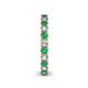 5 - Ellen 2.70 mm Emerald and Diamond Eternity Band 