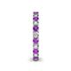 5 - Ellen 2.70 mm Amethyst and Diamond Eternity Band 