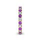 5 - Ellen 2.70 mm Amethyst and Diamond Eternity Band 