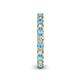 5 - Ellen 2.70 mm Blue Topaz and Diamond Eternity Band 