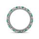 4 - Ellen 2.70 mm Emerald and Diamond Eternity Band 