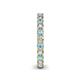 5 - Ellen 2.70 mm Aquamarine and Diamond Eternity Band 