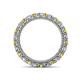 4 - Ellen 2.70 mm Yellow and White Diamond Eternity Band 