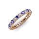 3 - Ellen 2.70 mm Tanzanite and Diamond Eternity Band 