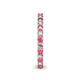 5 - Ellen 2.40 mm Pink Tourmaline and Diamond Eternity Band 