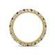 4 - Ellen 2.40 mm Iolite and Diamond Eternity Band 