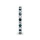 5 - Ellen 2.40 mm London Blue Topaz and Diamond Eternity Band 