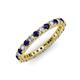 3 - Ellen 2.40 mm Blue Sapphire and Diamond Eternity Band 