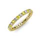 3 - Ellen 2.40 mm Yellow Sapphire and Diamond Eternity Band 