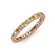 3 - Ellen 2.40 mm Citrine and Diamond Eternity Band 