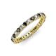3 - Ellen 2.40 mm Black and White Diamond Eternity Band 