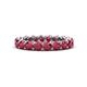 1 - Tiffany 3.40 mm Ruby Eternity Band 