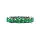 1 - Tiffany 3.40 mm Emerald Eternity Band 