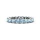 1 - Tiffany 3.40 mm Aquamarine Eternity Band 