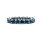 1 - Tiffany 3.40 mm Blue Diamond Eternity Band 