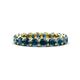 1 - Tiffany 3.40 mm Blue Diamond Eternity Band 