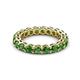 3 - Tiffany 3.40 mm Green Garnet Eternity Band 