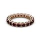 3 - Tiffany 3.40 mm Red Garnet Eternity Band 