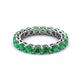 3 - Tiffany 3.40 mm Emerald Eternity Band 