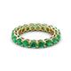 3 - Tiffany 3.40 mm Emerald Eternity Band 