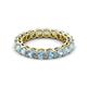 3 - Tiffany 3.40 mm Aquamarine Eternity Band 