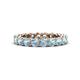 1 - Tiffany 3.40 mm Aquamarine Eternity Band 