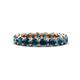1 - Tiffany 3.40 mm Blue Diamond Eternity Band 