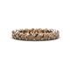 1 - Tiffany 3.40 mm Smoky Quartz Eternity Band 