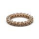 3 - Tiffany 3.40 mm Smoky Quartz Eternity Band 