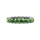 1 - Tiffany 3.40 mm Green Garnet Eternity Band 