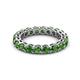 3 - Tiffany 3.40 mm Green Garnet Eternity Band 