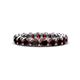 1 - Tiffany 3.40 mm Red Garnet Eternity Band 