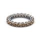 3 - Tiffany 3.40 mm Smoky Quartz Eternity Band 