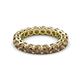 3 - Tiffany 3.40 mm Smoky Quartz Eternity Band 
