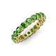 4 - Tiffany 3.40 mm Green Garnet Eternity Band 