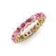 4 - Tiffany 3.40 mm Rhodolite Garnet Eternity Band 