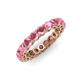 4 - Tiffany 3.40 mm Rhodolite Garnet Eternity Band 