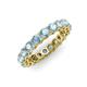 4 - Tiffany 3.40 mm Aquamarine Eternity Band 