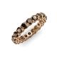 4 - Tiffany 3.40 mm Smoky Quartz Eternity Band 