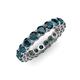 4 - Tiffany 3.40 mm London Blue Topaz Eternity Band 