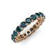4 - Tiffany 3.40 mm London Blue Topaz Eternity Band 