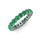 4 - Tiffany 3.40 mm Emerald Eternity Band 