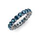 4 - Tiffany 3.40 mm Blue Diamond Eternity Band 