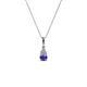 1 - Ofra Round Iolite and Diamond Pendant 