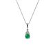 1 - Ofra Round Emerald and Diamond Pendant 