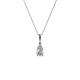 1 - Ofra Round Diamond Pendant 