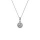 1 - Shanon Diamond Halo Pendant 